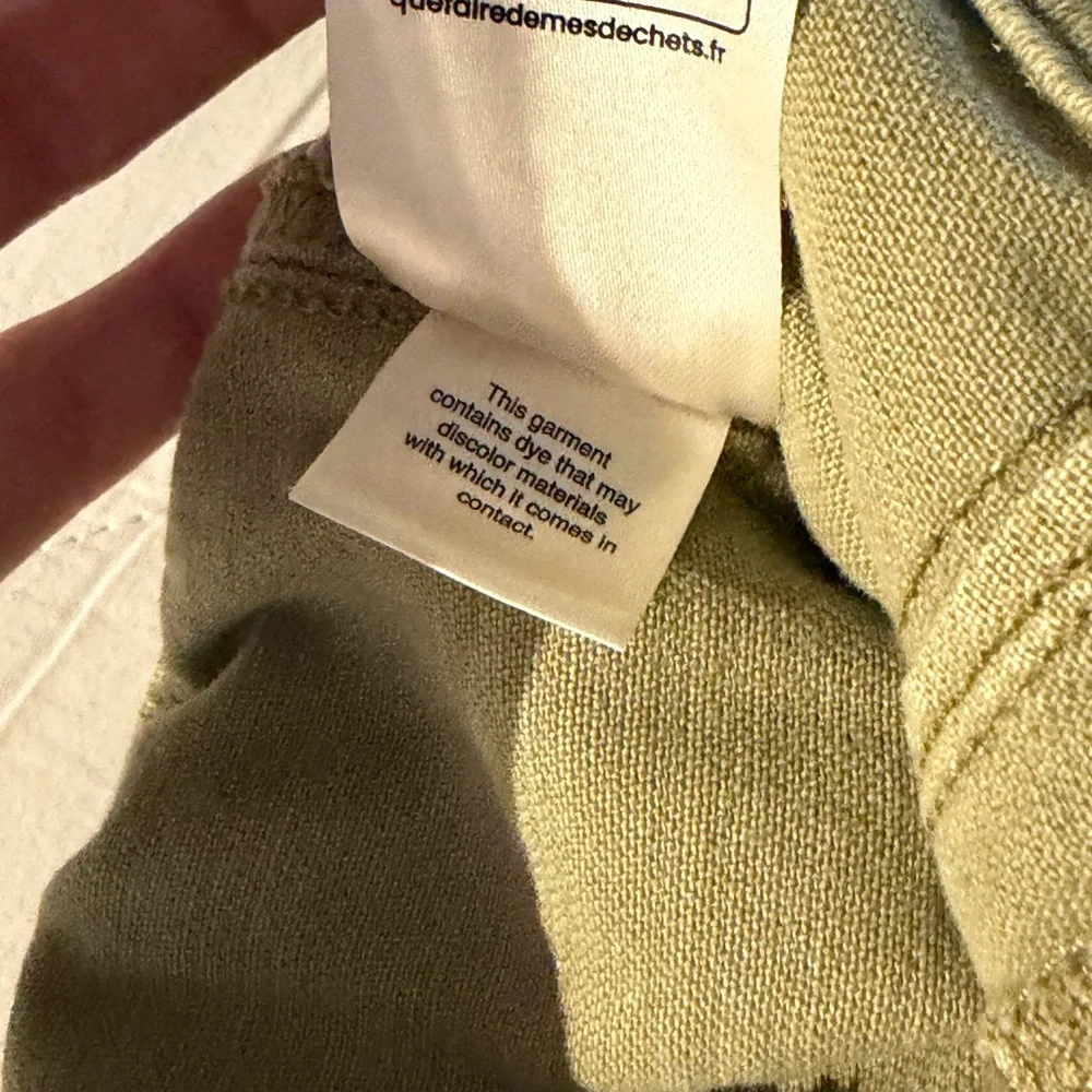 Olive Green Free People Denim We The Free  Cinched Cargo Jeans Women’s Medium - Picture 5 of 13